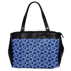 Blue Pattern Scrapbook Oversize Office Handbag by Dutashop