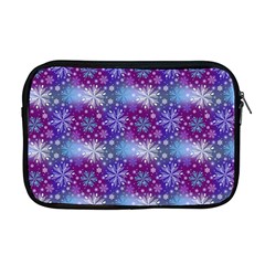 Snow Blue Purple Tulip Apple Macbook Pro 17  Zipper Case by Dutashop