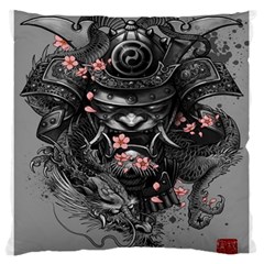 Samurai Oni Mask Large Cushion Case (two Sides) by Saga96