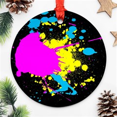 Splatter Splatter Ornament (round) by ExtraAwesomeSauce