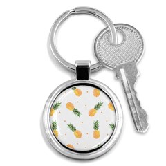 Pineapple Pattern Key Chain (round) by goljakoff