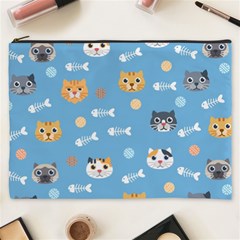 Cute Cat Pattern Cosmetic Bag (xxxl) by ExtraAwesomeSauce