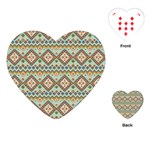 Native American Pattern Playing Cards Single Design (Heart) Front