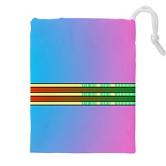 Vaporwave Hack The Planet 4 Drawstring Pouch (4xl) by WetdryvacsLair