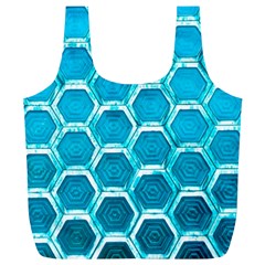 Hexagon Windows Full Print Recycle Bag (xl) by essentialimage365