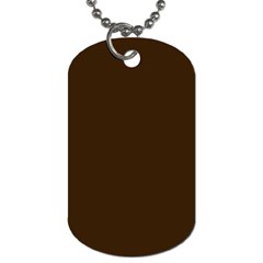 Brunette Brown Dog Tag (one Side) by FabChoice