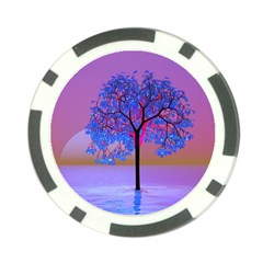 Tree Sunset Poker Chip Card Guard (10 Pack) by icarusismartdesigns