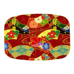 Floral Abstract Mini Square Pill Box by icarusismartdesigns