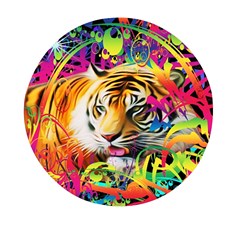 Tiger In The Jungle Mini Round Pill Box by icarusismartdesigns