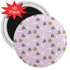 Birds In The Sky  3  Magnets (10 Pack)  by SychEva