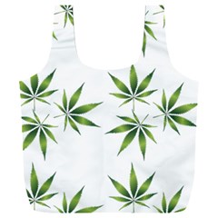 Cannabis Curative Cut Out Drug Full Print Recycle Bag (xxl) by Dutashop