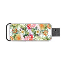 Garden Flowers Portable Usb Flash (one Side) by goljakoff