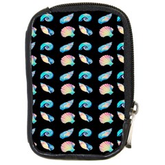 Sea Shells Compact Camera Leather Case by Sparkle