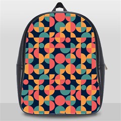 Shapes Pattern School Bag (xl) by designsbymallika