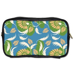 Folk Floral Pattern  Flowers Print  Toiletries Bag (two Sides) by Eskimos