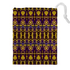 Fancy Ornate Pattern Mosaic Print Drawstring Pouch (4xl) by dflcprintsclothing