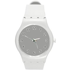 Drizzle Grey Round Plastic Sport Watch (m) by FabChoice