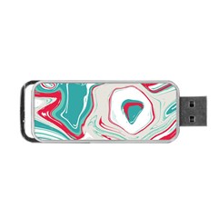 Vector Vivid Marble Pattern 4 Portable Usb Flash (one Side) by goljakoff