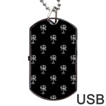 Ancient Greek Artwork Motif Pattern Dog Tag USB Flash (One Side) Front