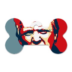 Trump Pop Art Dog Tag Bone (one Side) by goljakoff