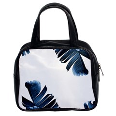 Blue Banana Leaves Classic Handbag (two Sides) by goljakoff