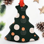 Black peach white  Ornament (Christmas Tree)  Front