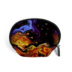 Nebula Starry Night Skies Abstract Art Accessory Pouch (small) by CrypticFragmentsDesign