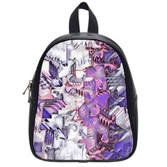 Blooming Lilacs Spring Garden Abstract School Bag (small) by CrypticFragmentsDesign