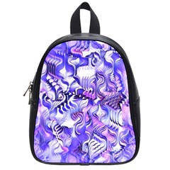 Weeping Wisteria Fantasy Gardens Pastel Abstract School Bag (small) by CrypticFragmentsDesign