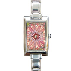 Pink Beauty 1 Rectangle Italian Charm Watch by LW41021