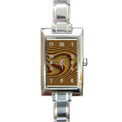 Golden Sands Rectangle Italian Charm Watch by LW41021