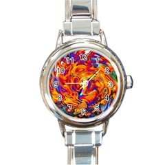 Sun & Water Round Italian Charm Watch by LW41021