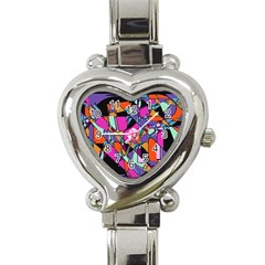 Abstract  Heart Italian Charm Watch by LW41021