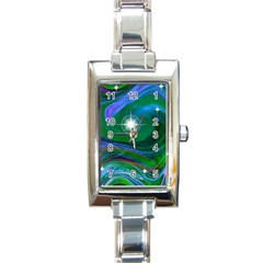 Night Sky Rectangle Italian Charm Watch by LW41021