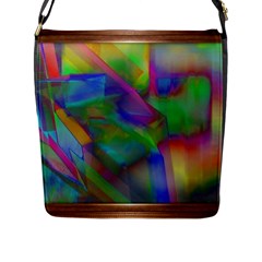 Prisma Colors Flap Closure Messenger Bag (l) by LW41021