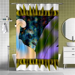 Jungle Lion Shower Curtain 48  X 72  (small)  by LW41021