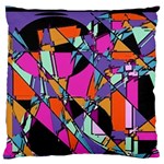 Abstract Standard Flano Cushion Case (Two Sides) Back