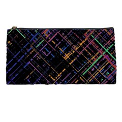 Criss-cross Pattern (multi-colored) Pencil Case by LyleHatchDesign