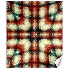 Royal Plaid Canvas 8  X 10  by LW323