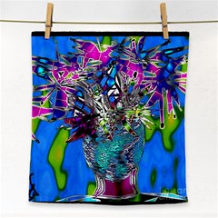 Exotic Flowers In Vase Face Towel by LW323