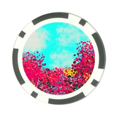 Flowers Poker Chip Card Guard (10 Pack) by LW323