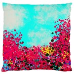 Flowers Large Cushion Case (Two Sides) Back
