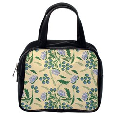 Folk Floral Pattern  Abstract Flowers Surface Design  Seamless Pattern Classic Handbag (one Side) by Eskimos