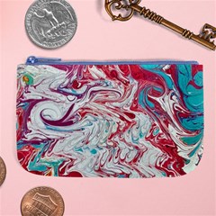 Marbling Patterns Large Coin Purse by kaleidomarblingart