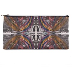 Mixed Media Print Pencil Case by kaleidomarblingart