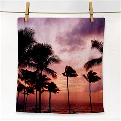 Palm Trees Face Towel by LW323