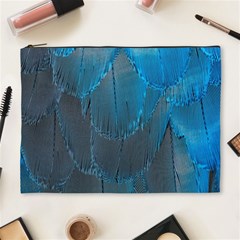 Feathery Blue Cosmetic Bag (xl) by LW323