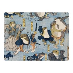 Famous Heroes Of The Kabuki Stage Played By Frogs  Double Sided Flano Blanket (mini)  by Sobalvarro