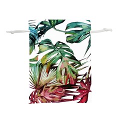 Tropical Leaves Lightweight Drawstring Pouch (s) by goljakoff