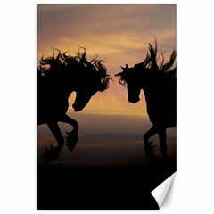 Evening Horses Canvas 20  X 30  by LW323